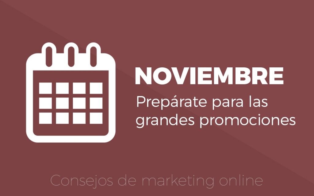 Consejos de marketing online para noviembre