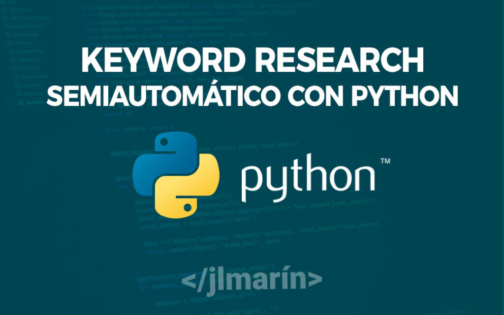 Keyword research semiautomatico con Python